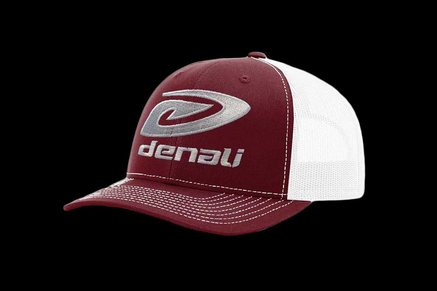 Richardson 112 Snapback Trucker Cap - Maroon White